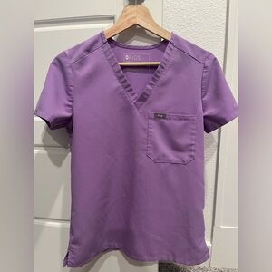 Figs Lilac Dawn XXS Catarina Scrub Top